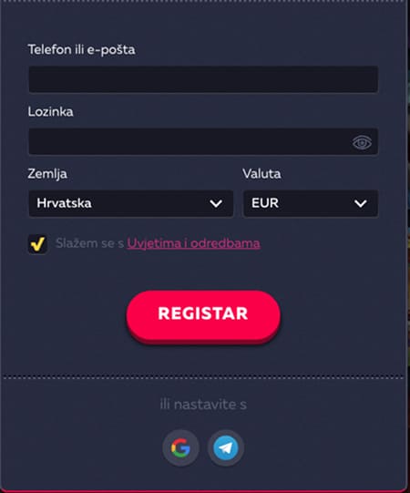 Brza registracija u Vavada Kasino – igrajte za par sekundi!